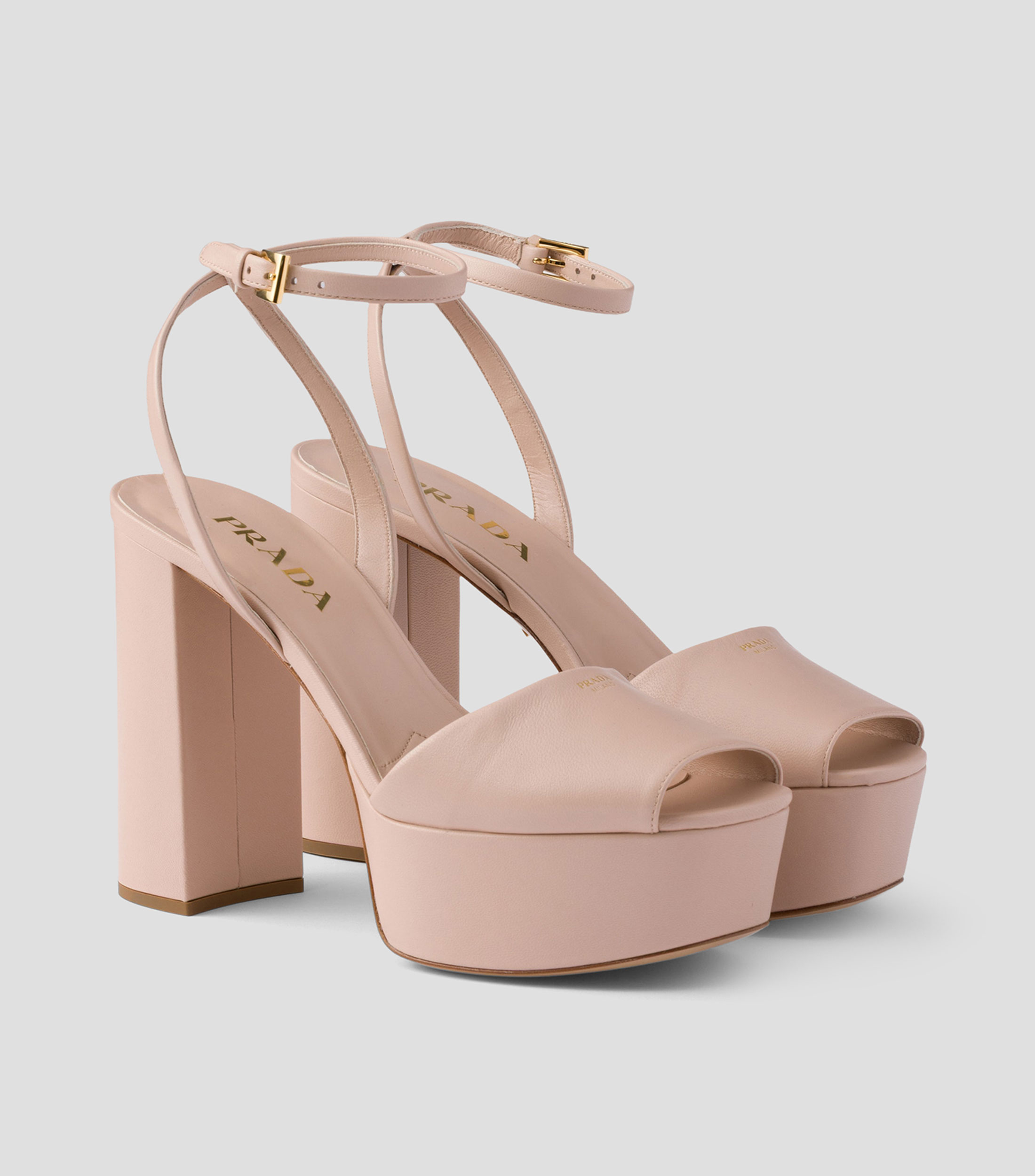 Sandalias con Tacón Ancho Mujer